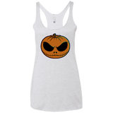 T-Shirts Heather White / X-Small Jack O Lantern Women's Triblend Racerback Tank