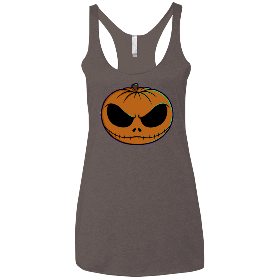 T-Shirts Macchiato / X-Small Jack O Lantern Women's Triblend Racerback Tank