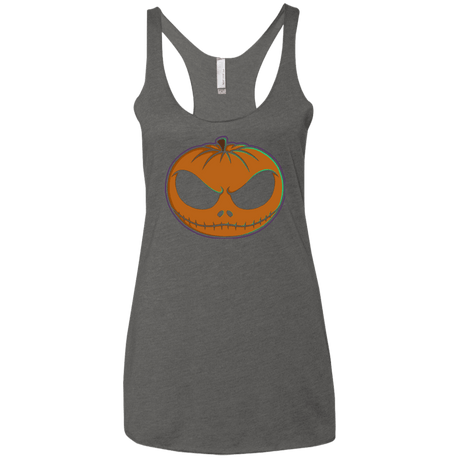 T-Shirts Premium Heather / X-Small Jack O'Lantern Women's Triblend Racerback Tank