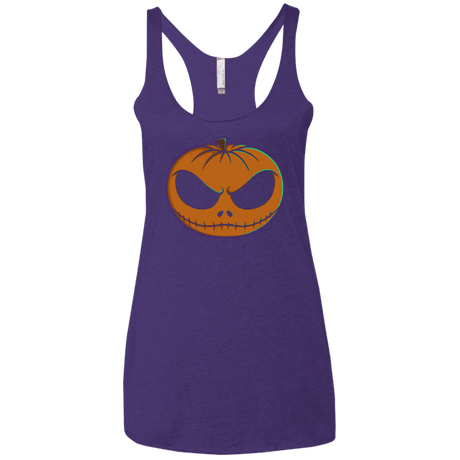 T-Shirts Purple / X-Small Jack O'Lantern Women's Triblend Racerback Tank