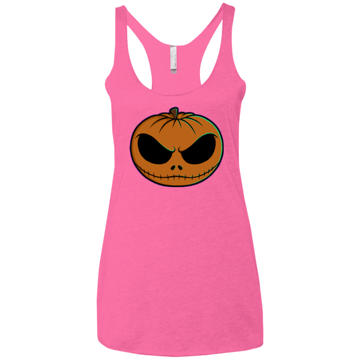 T-Shirts Vintage Pink / X-Small Jack O Lantern Women's Triblend Racerback Tank