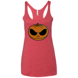 T-Shirts Vintage Red / X-Small Jack O Lantern Women's Triblend Racerback Tank