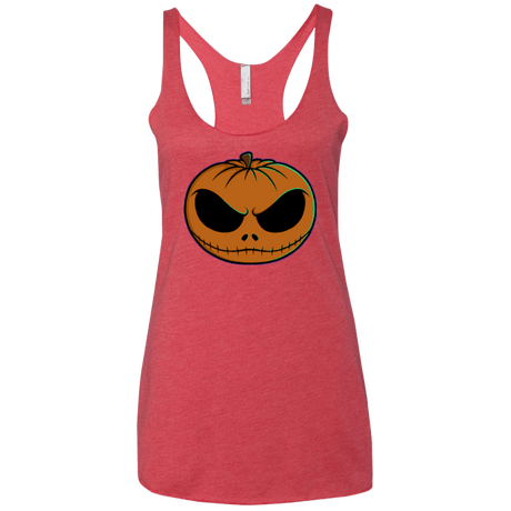 T-Shirts Vintage Red / X-Small Jack O Lantern Women's Triblend Racerback Tank