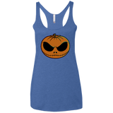 T-Shirts Vintage Royal / X-Small Jack O Lantern Women's Triblend Racerback Tank