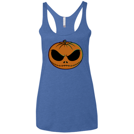 T-Shirts Vintage Royal / X-Small Jack O Lantern Women's Triblend Racerback Tank