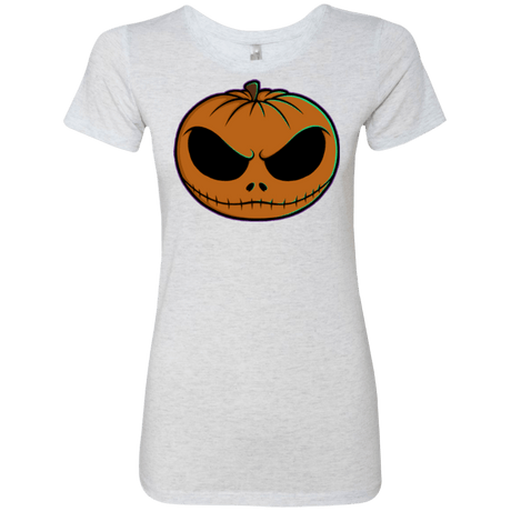 T-Shirts Heather White / Small Jack O Lantern Women's Triblend T-Shirt