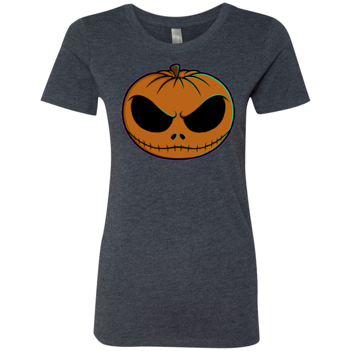 T-Shirts Vintage Navy / Small Jack O Lantern Women's Triblend T-Shirt