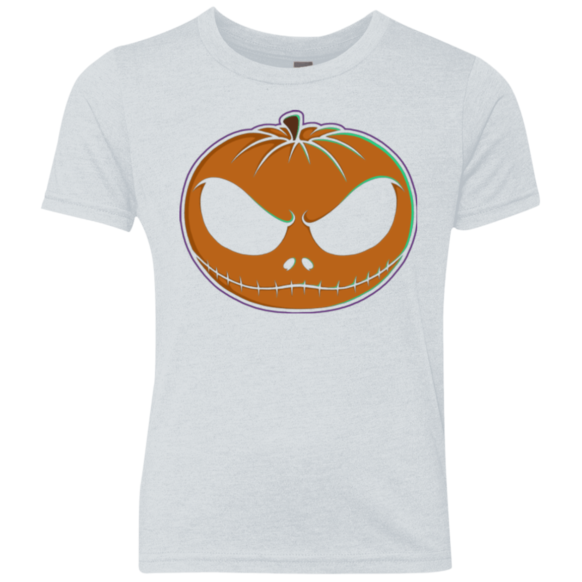 T-Shirts Heather White / YXS Jack O'Lantern Youth Triblend T-Shirt