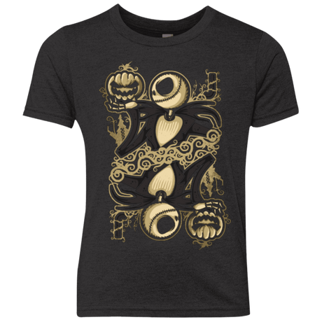 T-Shirts Vintage Black / YXS JACK OF PUMPKINS Youth Triblend T-Shirt