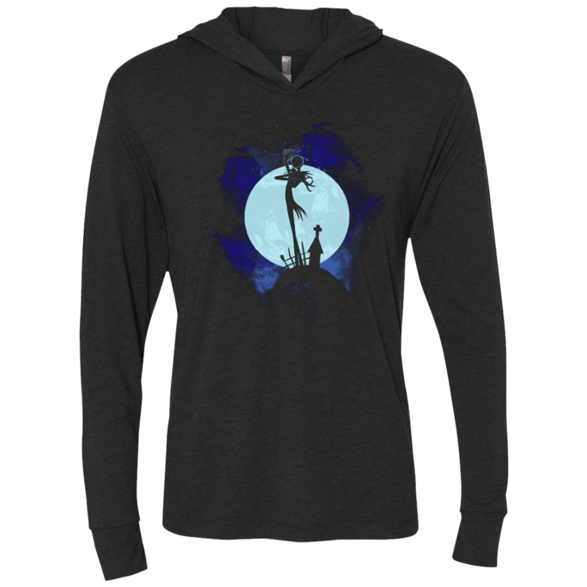 T-Shirts Vintage Black / X-Small JACK SPACE Triblend Long Sleeve Hoodie Tee