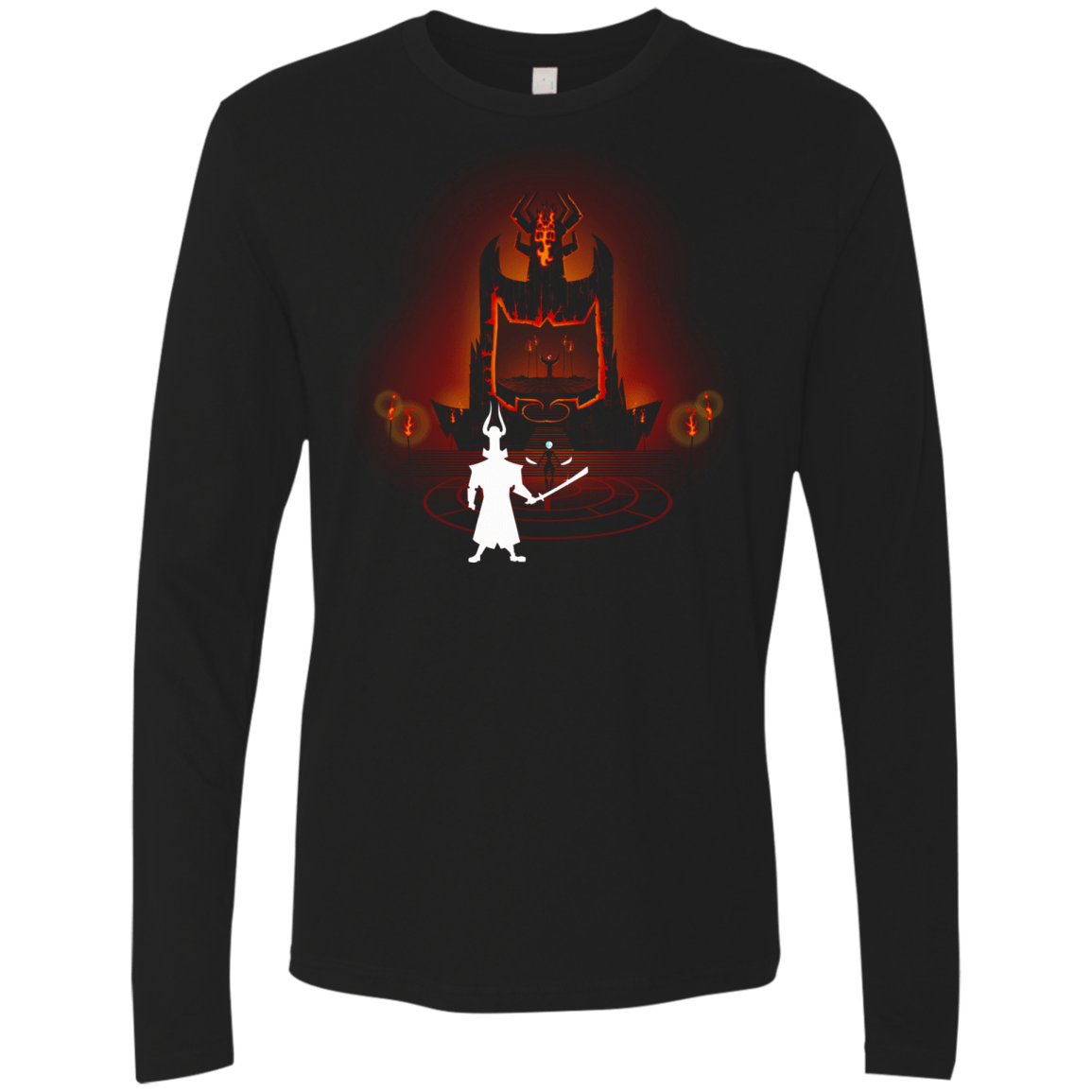 T-Shirts Black / Small Jacks Back Men's Premium Long Sleeve