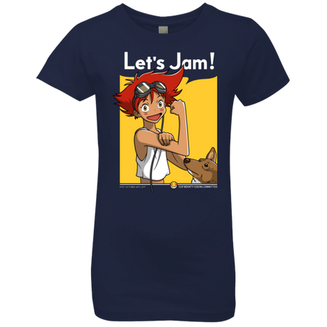 T-Shirts Midnight Navy / YXS JAMMING WITH EDWARD Girls Premium T-Shirt