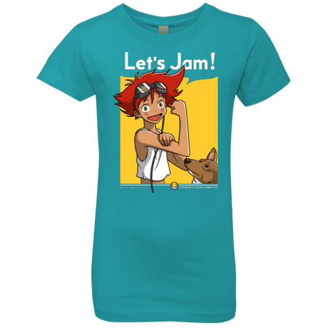 T-Shirts Tahiti Blue / YXS JAMMING WITH EDWARD Girls Premium T-Shirt