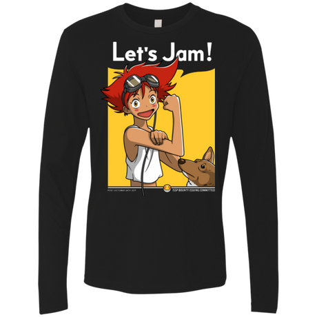 T-Shirts Black / Small JAMMING WITH EDWARD Men's Premium Long Sleeve