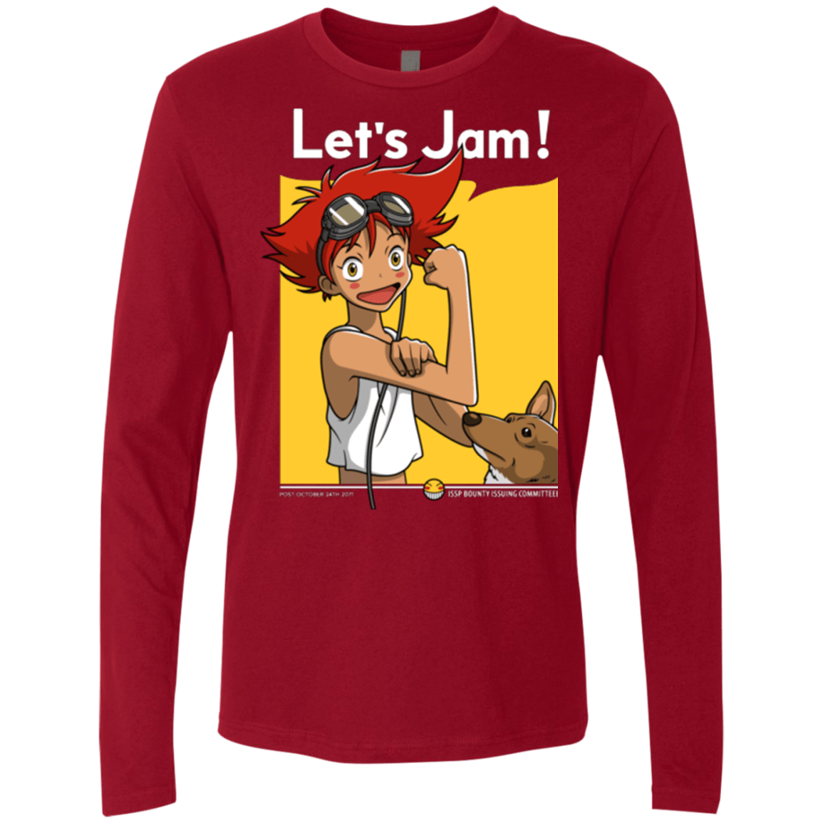 T-Shirts Cardinal / Small JAMMING WITH EDWARD Men's Premium Long Sleeve