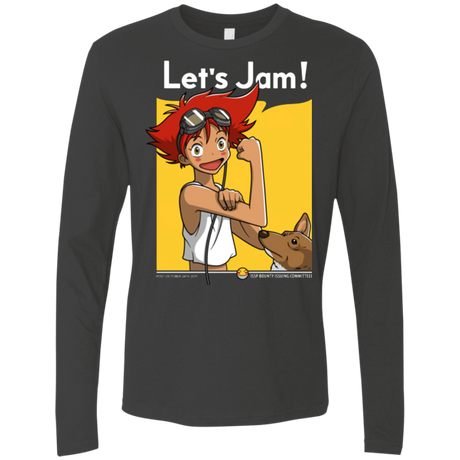 T-Shirts Heavy Metal / Small JAMMING WITH EDWARD Men's Premium Long Sleeve