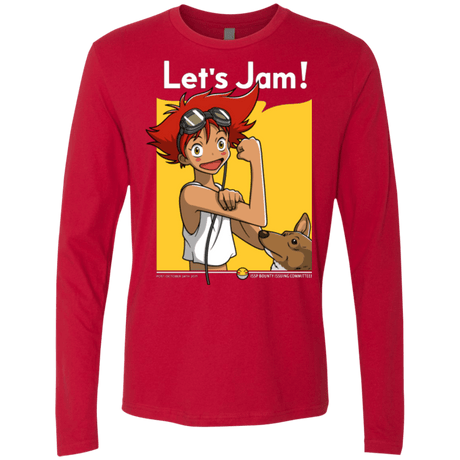 T-Shirts Red / Small JAMMING WITH EDWARD Men's Premium Long Sleeve