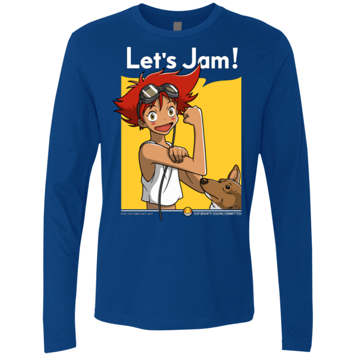 T-Shirts Royal / Small JAMMING WITH EDWARD Men's Premium Long Sleeve