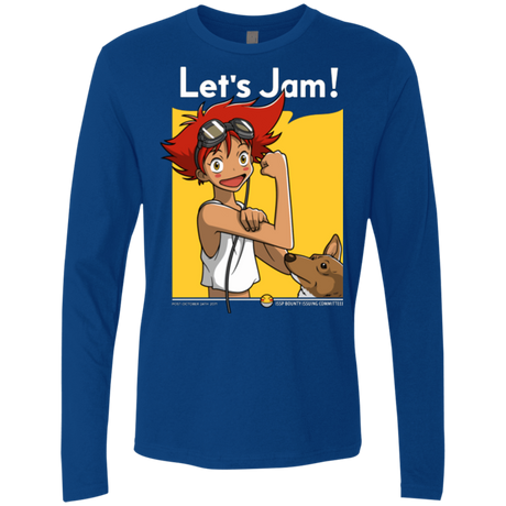 T-Shirts Royal / Small JAMMING WITH EDWARD Men's Premium Long Sleeve