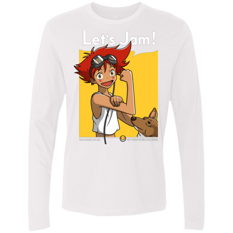 T-Shirts White / Small JAMMING WITH EDWARD Men's Premium Long Sleeve