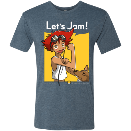 T-Shirts Indigo / Small JAMMING WITH EDWARD Men's Triblend T-Shirt