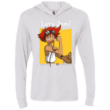 T-Shirts Heather White / X-Small JAMMING WITH EDWARD Triblend Long Sleeve Hoodie Tee