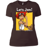 T-Shirts Dark Chocolate / X-Small JAMMING WITH EDWARD Women's Premium T-Shirt