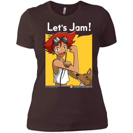 T-Shirts Dark Chocolate / X-Small JAMMING WITH EDWARD Women's Premium T-Shirt