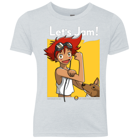 T-Shirts Heather White / YXS JAMMING WITH EDWARD Youth Triblend T-Shirt