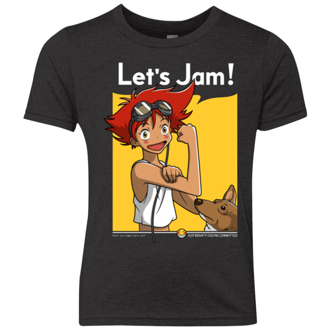 T-Shirts Vintage Black / YXS JAMMING WITH EDWARD Youth Triblend T-Shirt