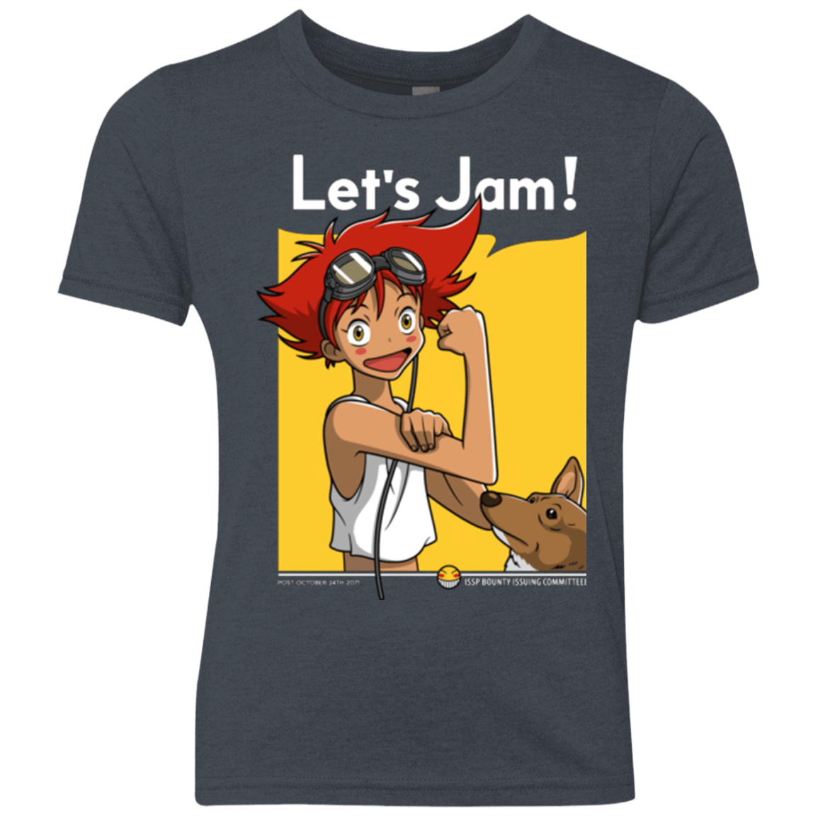 T-Shirts Vintage Navy / YXS JAMMING WITH EDWARD Youth Triblend T-Shirt