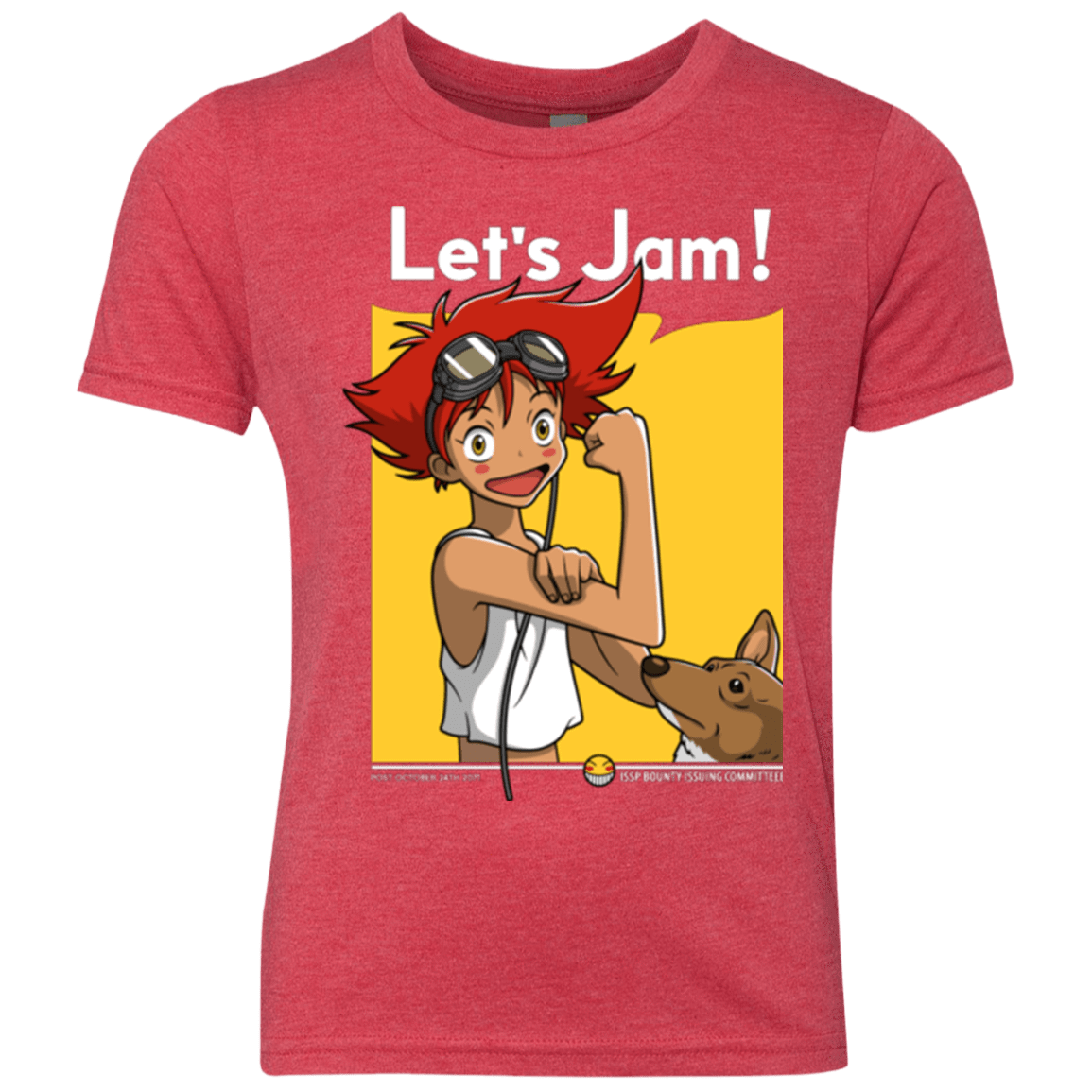 T-Shirts Vintage Red / YXS JAMMING WITH EDWARD Youth Triblend T-Shirt