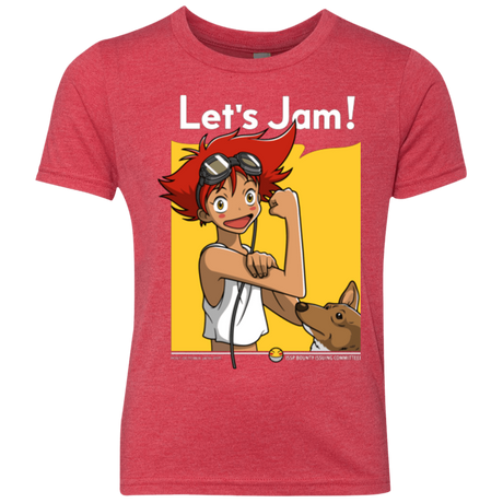 T-Shirts Vintage Red / YXS JAMMING WITH EDWARD Youth Triblend T-Shirt