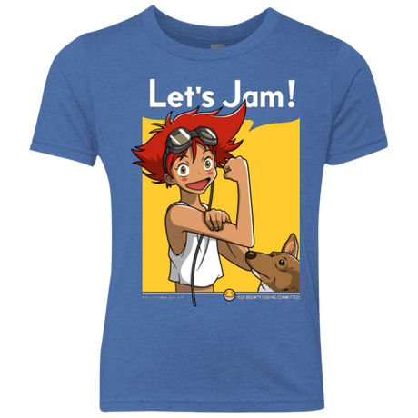 T-Shirts Vintage Royal / YXS JAMMING WITH EDWARD Youth Triblend T-Shirt