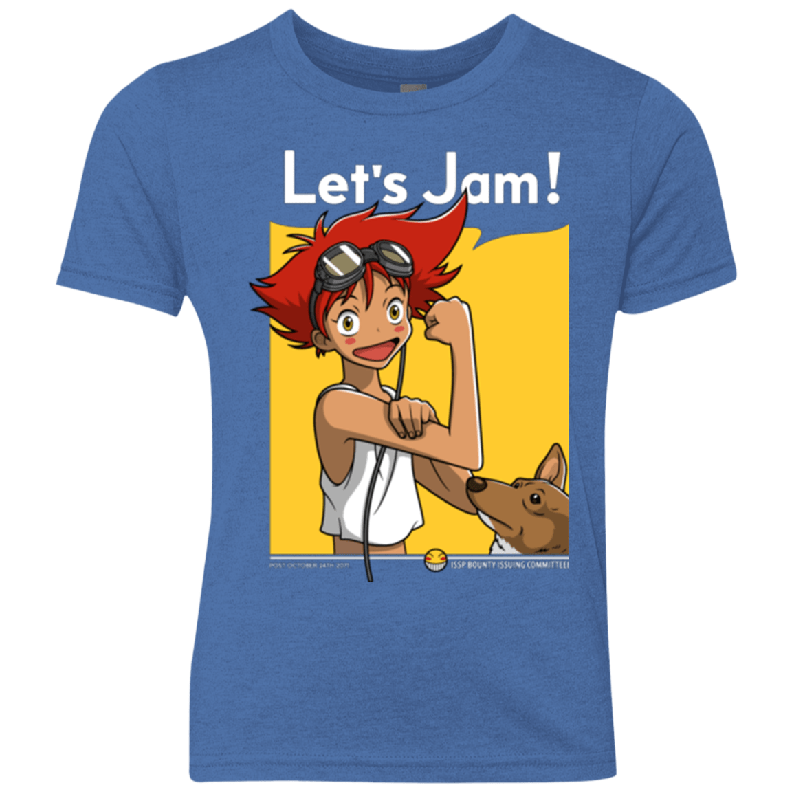 T-Shirts Vintage Royal / YXS JAMMING WITH EDWARD Youth Triblend T-Shirt