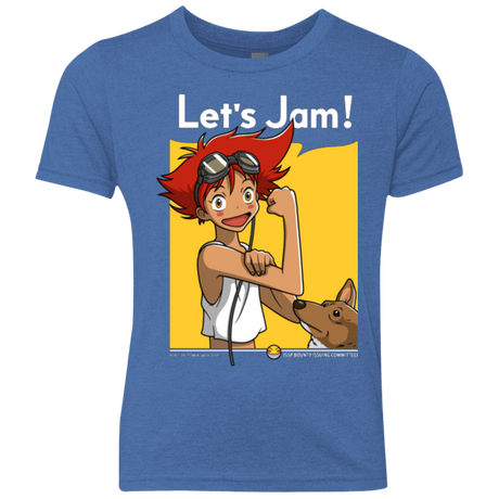 T-Shirts Vintage Royal / YXS JAMMING WITH EDWARD Youth Triblend T-Shirt