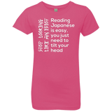 T-Shirts Hot Pink / YXS Japanese Girls Premium T-Shirt