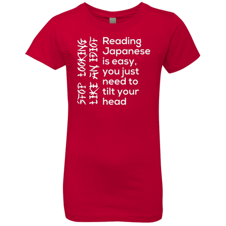 T-Shirts Red / YXS Japanese Girls Premium T-Shirt