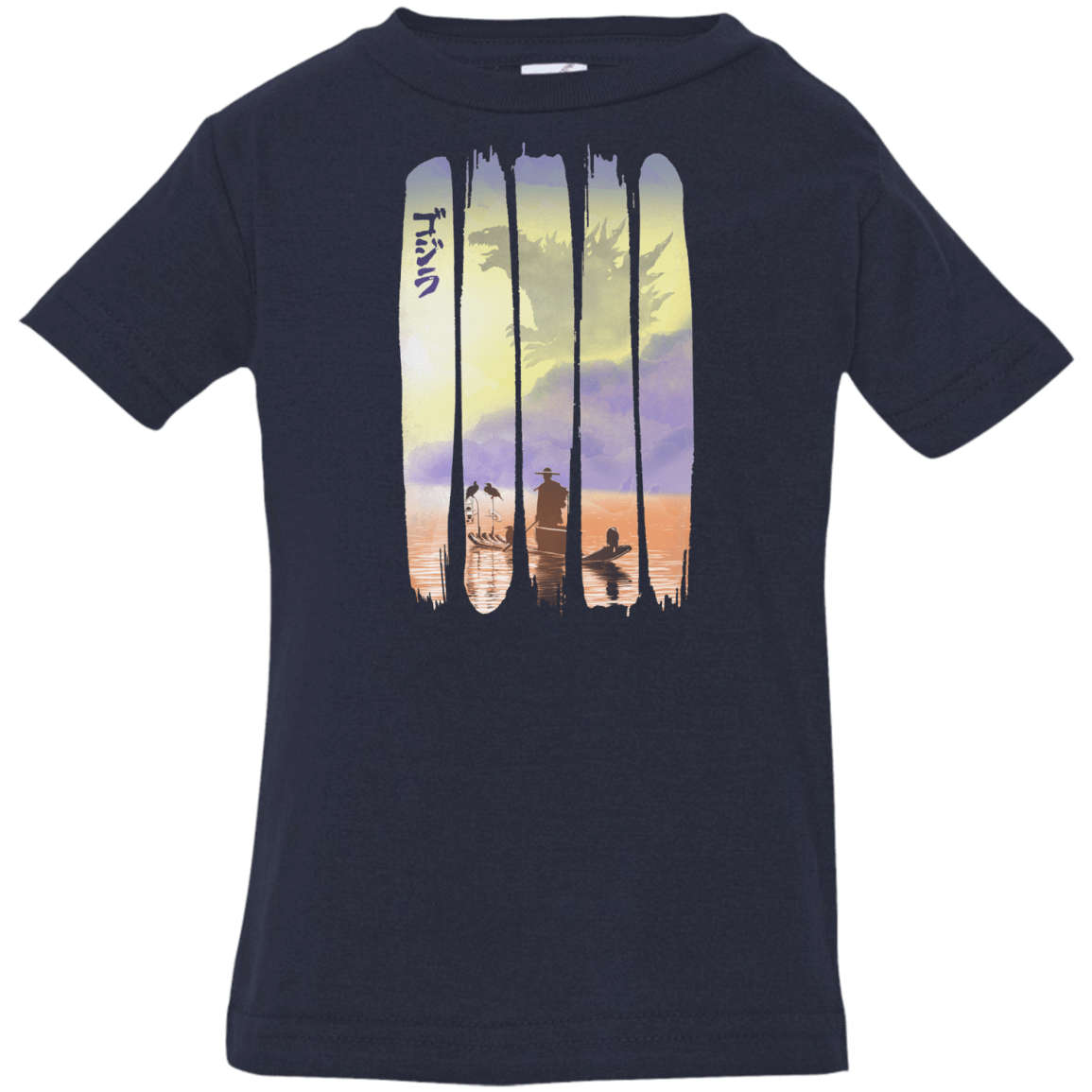 T-Shirts Navy / 6 Months Japanese Kaiju Infant Premium T-Shirt