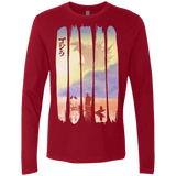 T-Shirts Cardinal / S Japanese Kaiju Men's Premium Long Sleeve