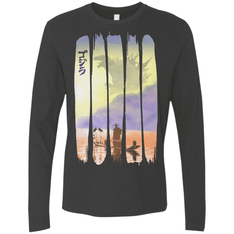 T-Shirts Heavy Metal / S Japanese Kaiju Men's Premium Long Sleeve