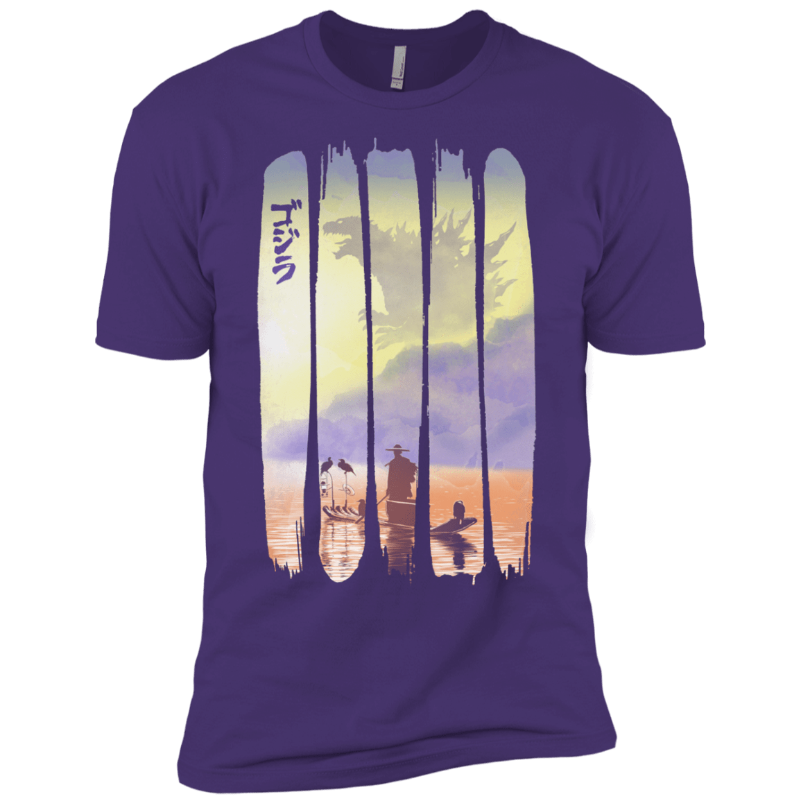T-Shirts Purple Rush/ / X-Small Japanese Kaiju Men's Premium T-Shirt