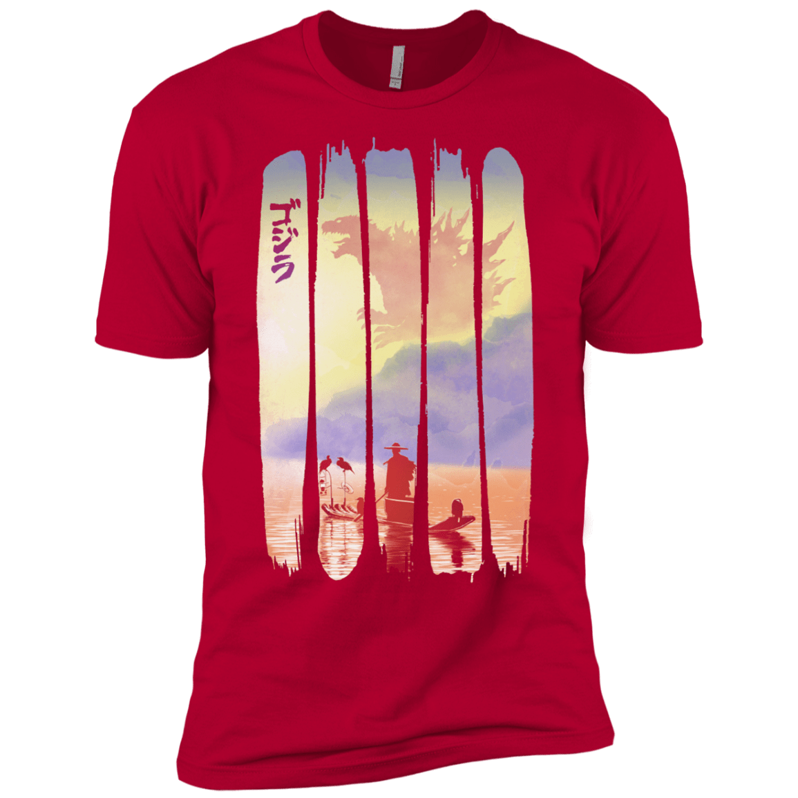 T-Shirts Red / X-Small Japanese Kaiju Men's Premium T-Shirt