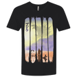 T-Shirts Black / X-Small Japanese Kaiju Men's Premium V-Neck