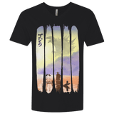 T-Shirts Black / X-Small Japanese Kaiju Men's Premium V-Neck