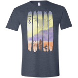 T-Shirts Heather Navy / S Japanese Kaiju Men's Semi-Fitted Softstyle