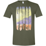 T-Shirts Military Green / S Japanese Kaiju Men's Semi-Fitted Softstyle