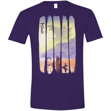 T-Shirts Purple / S Japanese Kaiju Men's Semi-Fitted Softstyle