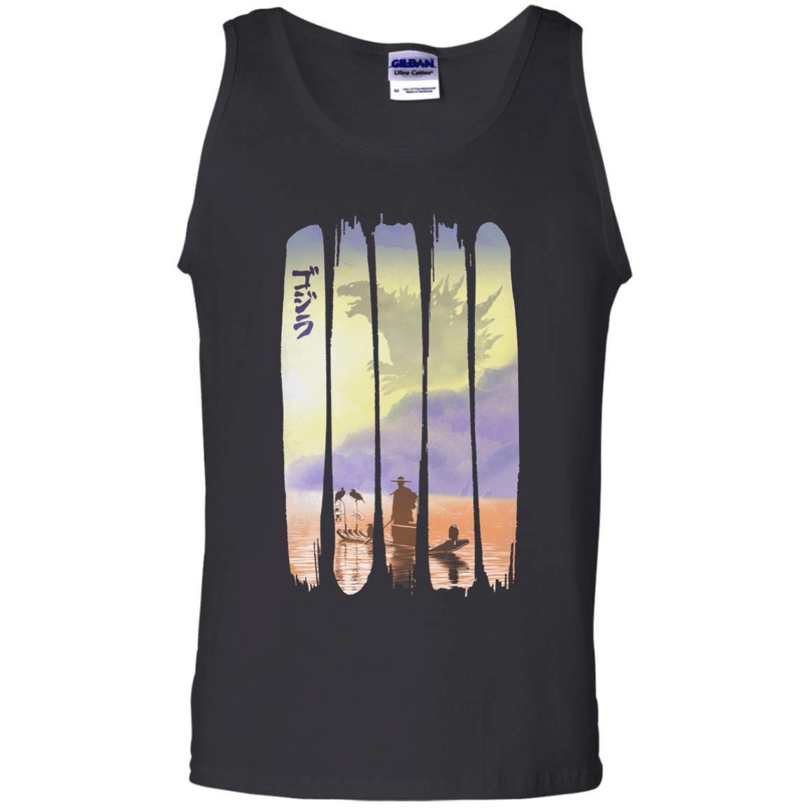 T-Shirts Black / S Japanese Kaiju Men's Tank Top