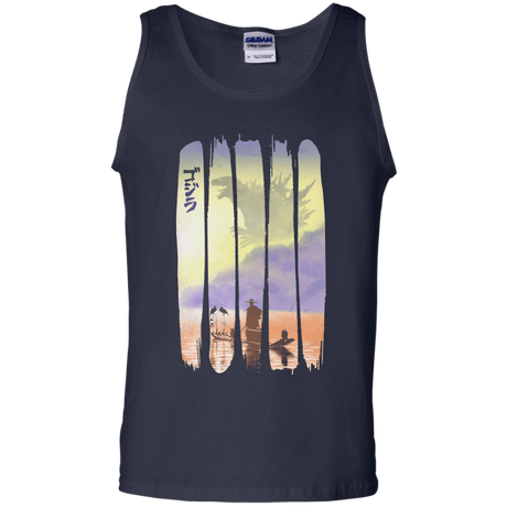 T-Shirts Navy / S Japanese Kaiju Men's Tank Top